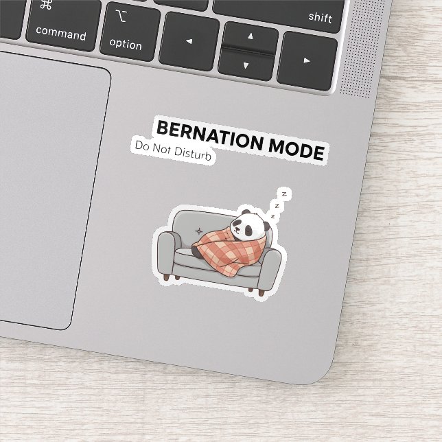 Bearnation Mode Panda Sticker – Lazy Vibes (Détail)
