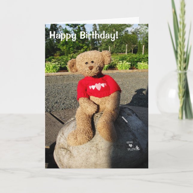 BearNPlush, Happy Birthday! Karte (Vorderseite)