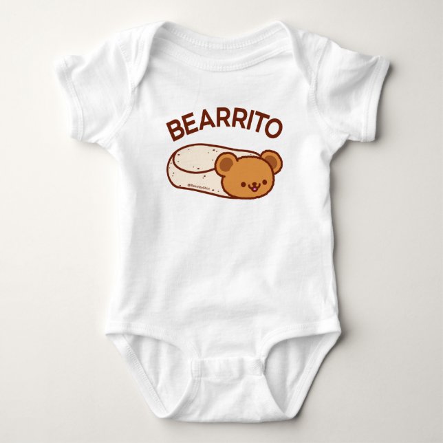 BEARRITO - Bear Burrito Baby Bodysuit Baby Strampler (Vorderseite)