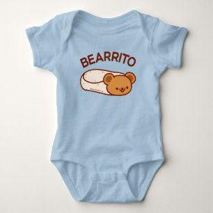 BEARRITO - Bear Burrito Baby Bodysuit Baby Strampler