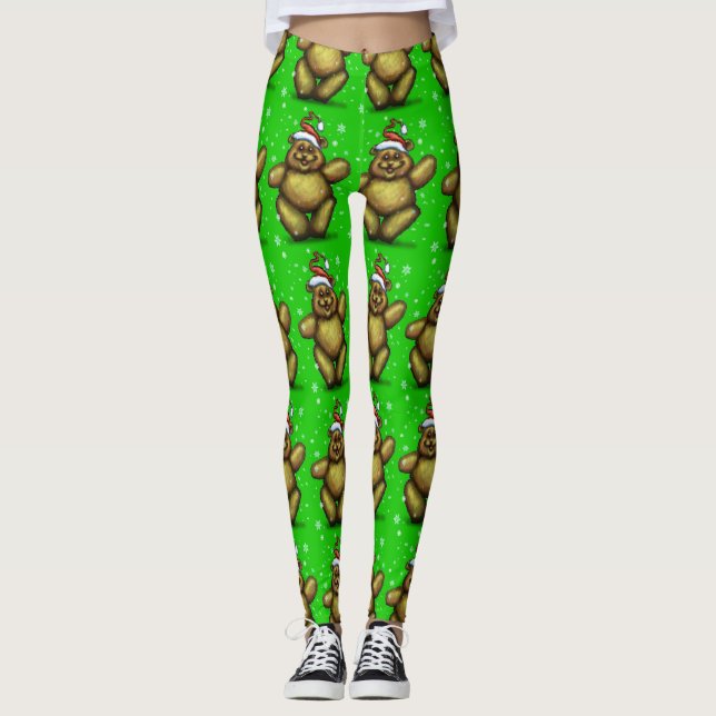 Bearry Christmas Leggings (Vorderseite)
