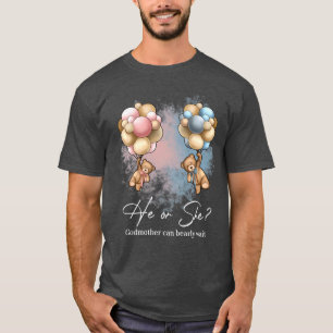 Bears Balloons Godmutter kann frühzeitig abwarten T-Shirt