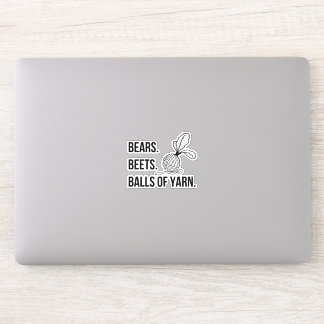 Bears Beets Balls aus Garn - Aufkleber