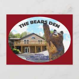 Bears Den Cabin Postkarte