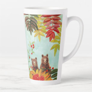 Bears Eating Red Rowan Berries Milchtasse