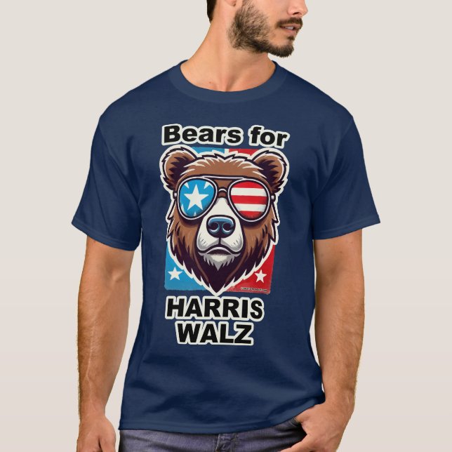 Bears for Harris Walz T-Shirt (Vorderseite)