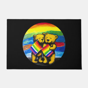 Bears Liebe LGBT-Regenbogenflagge Fußmatte