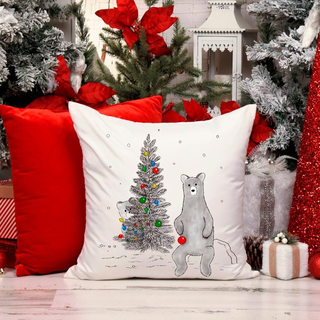 Bears mignons et Coussin d'arbre de Noël (Créateur téléchargé)