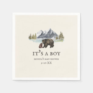Bears Mountains Es ist eine Baby-Dusche Serviette
