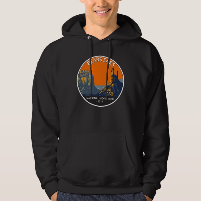 Bears Oars Nationaldenkmal Utah Vintag  Hoodie (Vorderseite)