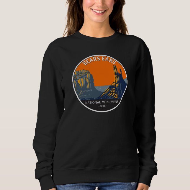 Bears Oars Nationaldenkmal Utah Vintag  Sweatshirt (Vorderseite)