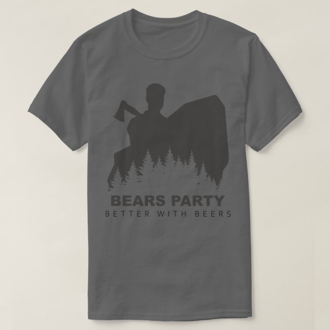 Bears party mieux avec bières Classic TShirt (Design devant)
