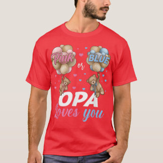 Bears Pink oder Blue OPA Lieben, die Sie Geschlech T-Shirt