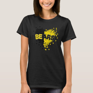 Bears Prists Teams Schule Geist Schwarz und Gelb H T-Shirt