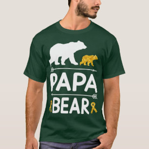 Bears Spazieren zusammen Papa Grandpa Grandson Dau T-Shirt