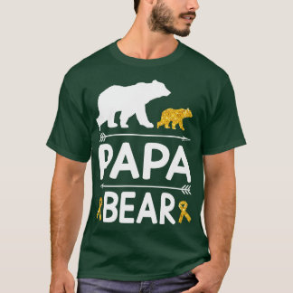 Bears Spazieren zusammen Papa Grandpa Grandson Dau T-Shirt