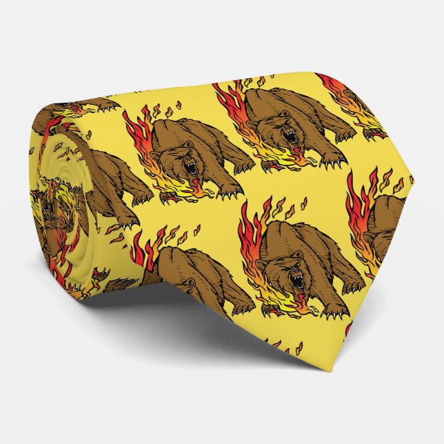Bears Team Mascot Fußball Basketball Necktie Krawatte (Gerollt)