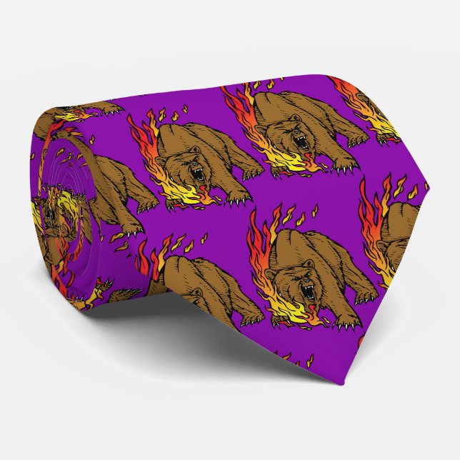 Bears Team Mascot Fußball Basketball Necktie Krawatte (Gerollt)