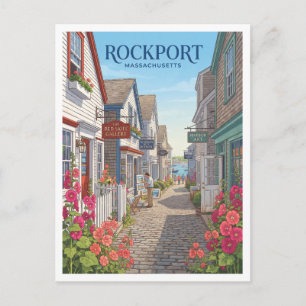 Bearskin Neck Historischer Bezirk Rockport Souveni Postkarte