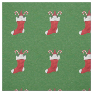 Bearted Gnome in Red Christmas Strumpf Green Stoff
