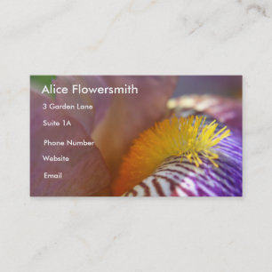 Bearted Iris Business Card Visitenkarte