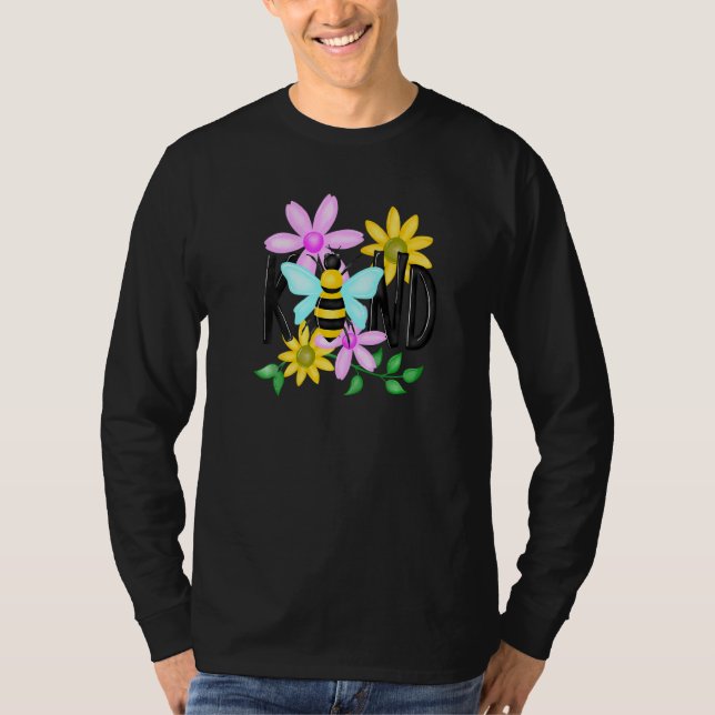 Beartige Frauen Niedliche Blume gesegnet sein T-Shirt (Vorderseite)