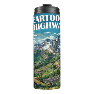 Beartooth Highway Montana Wyoming Regenbogen Thermosbecher