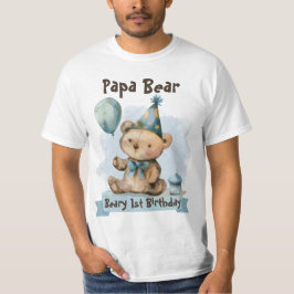 Beary 1. Geburtstag - Papa-Bär-T-Shirt T-Shirt