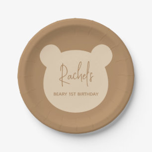 Beary 1. Geburtstag Party Pappteller