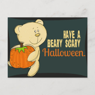 Beary Beängstigend Halloween Postkarte