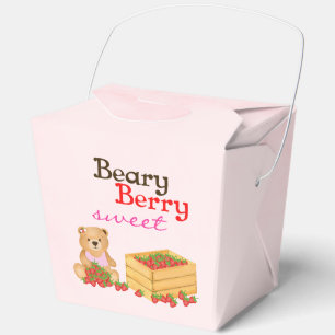 Beary Berry Sweet Pink Girly Strawberry Cub Geschenkschachtel
