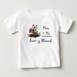 Beary Blessed Panda Baby Shirt | Matching Mom Gift