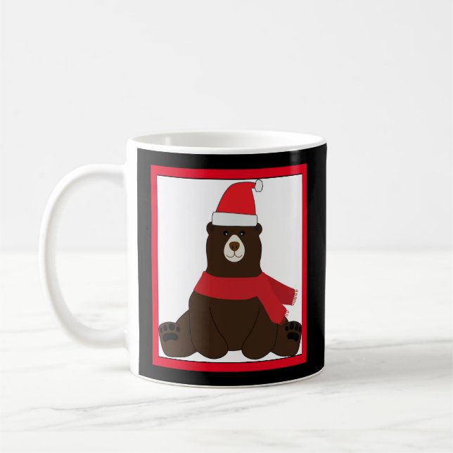 Beary Christmas Foto Tasse (Links)