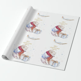 Beary Christmas Personalisiert Wonderland Bear Rob Geschenkpapier