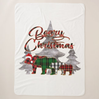 Beary Christmas Sherpa Blanket Sherpadecke