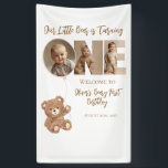 Beary First Birthday Little Bear Foto Banner<br><div class="desc">Beary First Birthday Little Bear Foto</div>