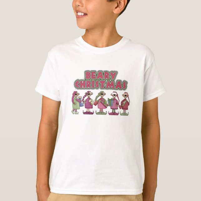 Beary Frohe Christmas Kids Shirt (Vorderseite)