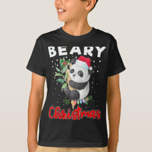 Beary Frohe Weihnachten für Panda Bären Liebhaber T-Shirt