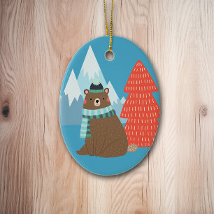 Beary Merry Mounry Personalisierte Weihnachten Keramik Ornament