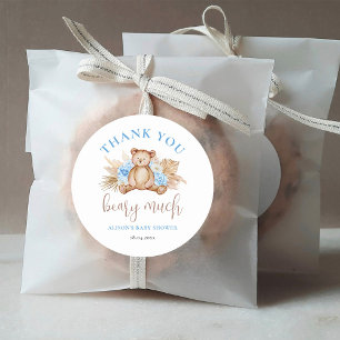 Beary Much Baby Shower Vielen Dank Runder Aufkleber