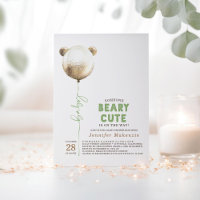 Beary Niedlich Gold Ballon Teddy Bear Baby Dusche