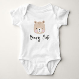 Beary Niedlich Tan Baby Strampler