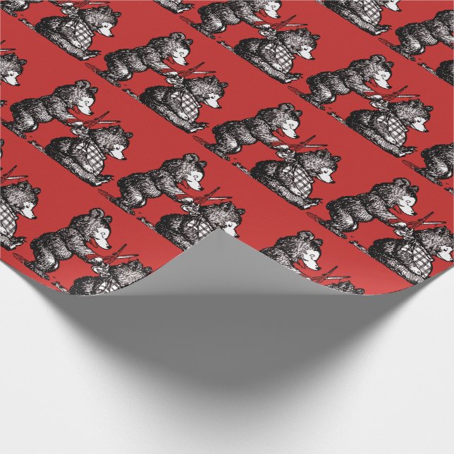 Beary Nizza Friseur, Stylist oder Friseur Geschenkpapier (Ecke)