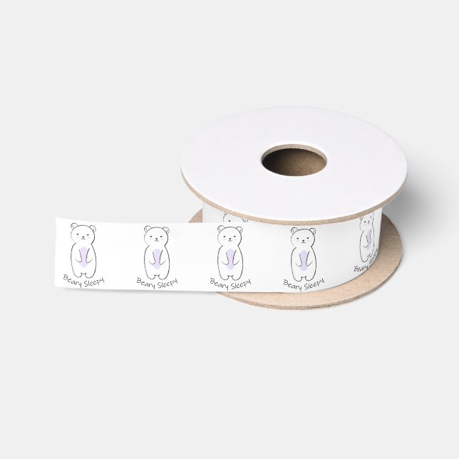 Beary Sleepy Bear Satinband (Spule)
