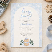 Beary Snowy Winter Bär Baby Shower