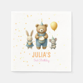 Beary Special Birthday Bash Serviette