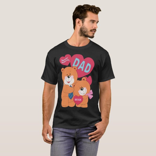 Beary Special Vater Niedlich Daughter Bears Vatert T-Shirt (Vorne ganz)