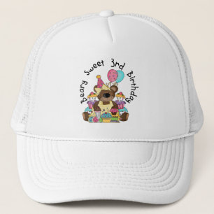 Beary Sweet 3. Geburtstagsgeschenke und Geschenke Truckerkappe