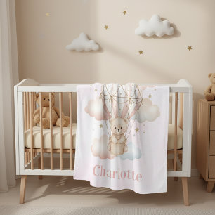 Beary Sweet Heißluftballon Babyzimmer Fleecedecke