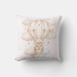 Beary Sweet Hot Air Balloon Baby Nursery Kissen